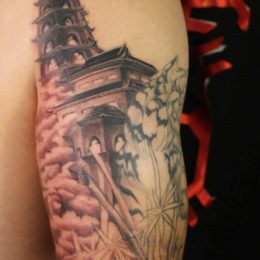 50 Japanese Temple Tattoo Designs For Men  Buddhist Ink Ideas