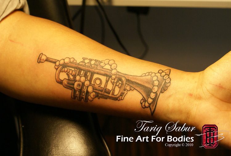 trumpet arm sleeve tattoo｜TikTok Search
